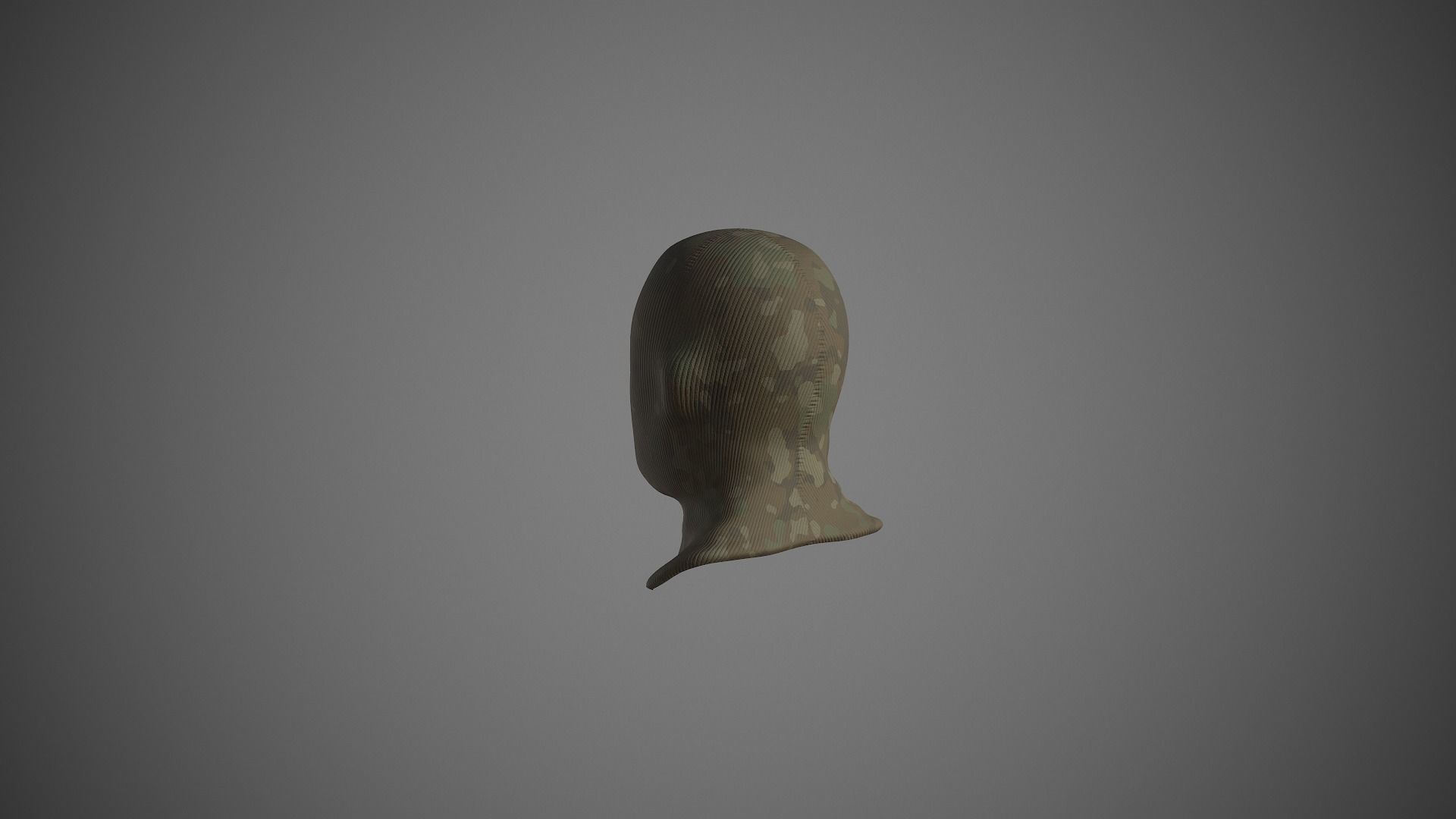Ski Mask Low-poly 3D model_3