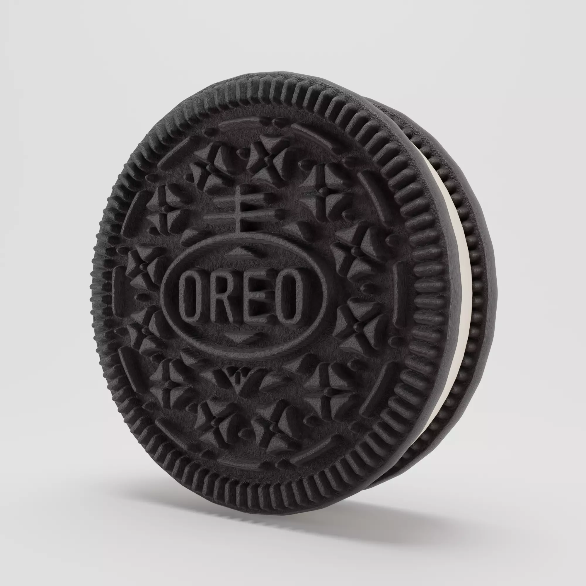 Black Oreo Cookie 3D Modell 3D model_0