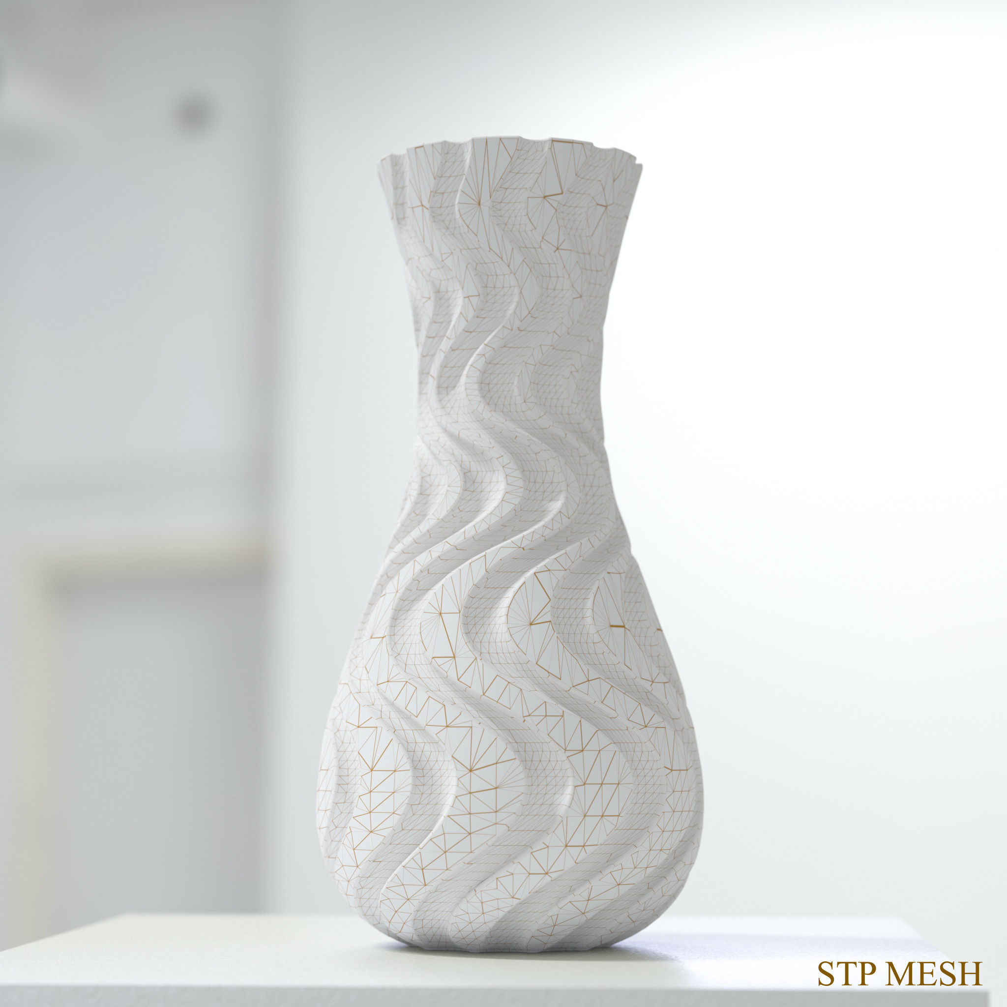 Flower Pot Vase 3D Print Vasija Decorativa Impresion 3D 3D print model_14