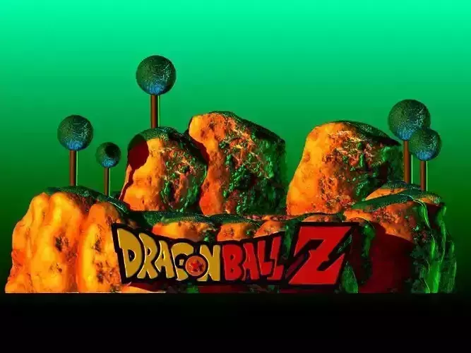 DIORAMA DRAGON BALL Z NAMEK NAMEKUSAI SH FIGUARTS FIGURE DISPLAY 3D print model