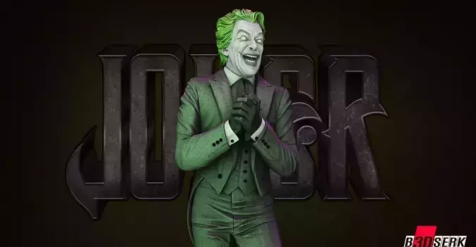 B3DSERK Joker Sculpture Tested for 3D printing