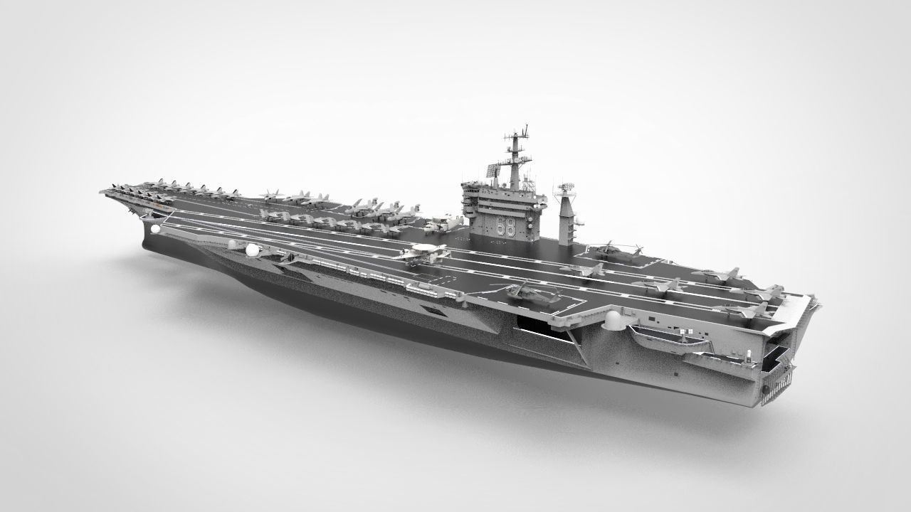 aircraft carrier USS Nimitz CVN 68 3D model_6