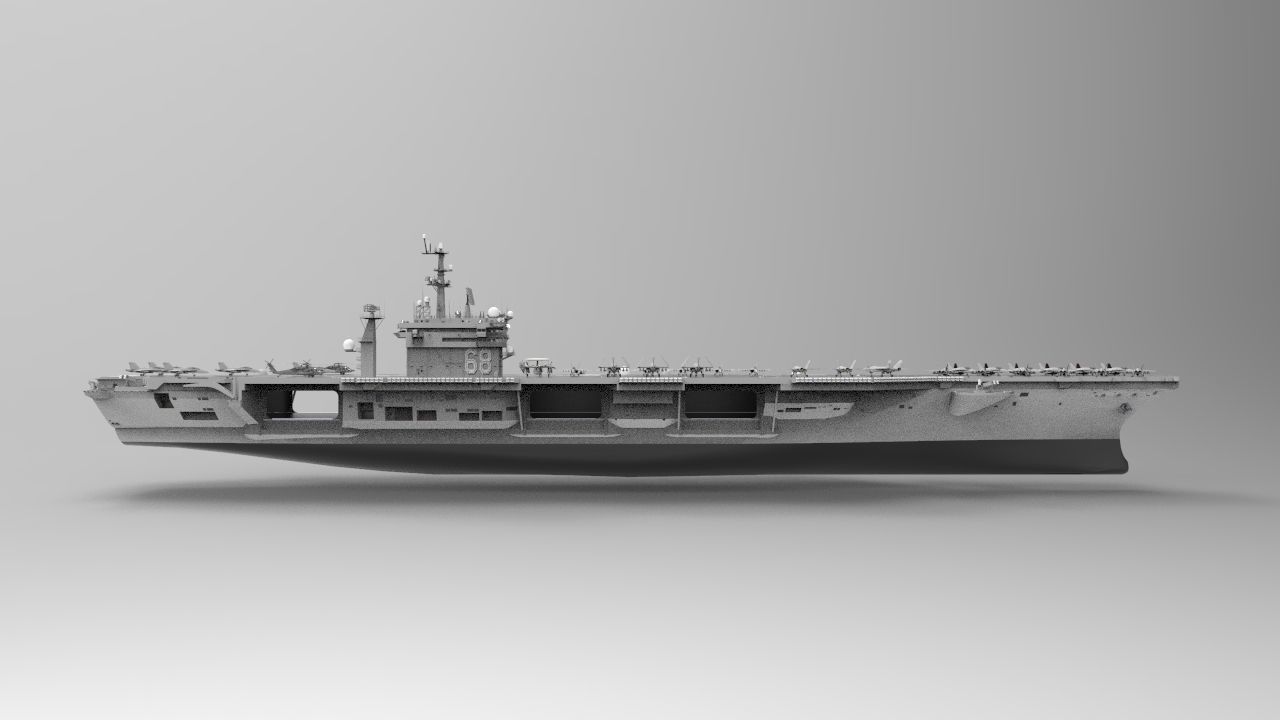aircraft carrier USS Nimitz CVN 68 3D model_3