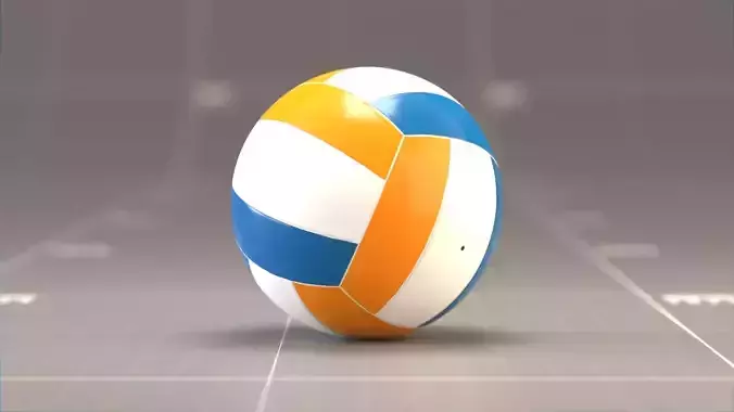 Volleyball Ball low poly