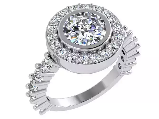 Round Halo Ring 4501