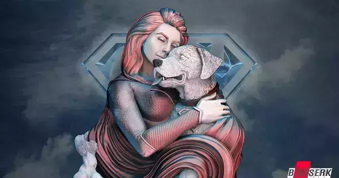 B3DSERK Super Girl BustTested for 3D printing