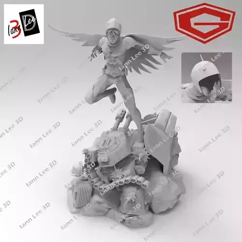 Gatchaman Kagaku Ninjatai Comando G Fuerza G 3D print model