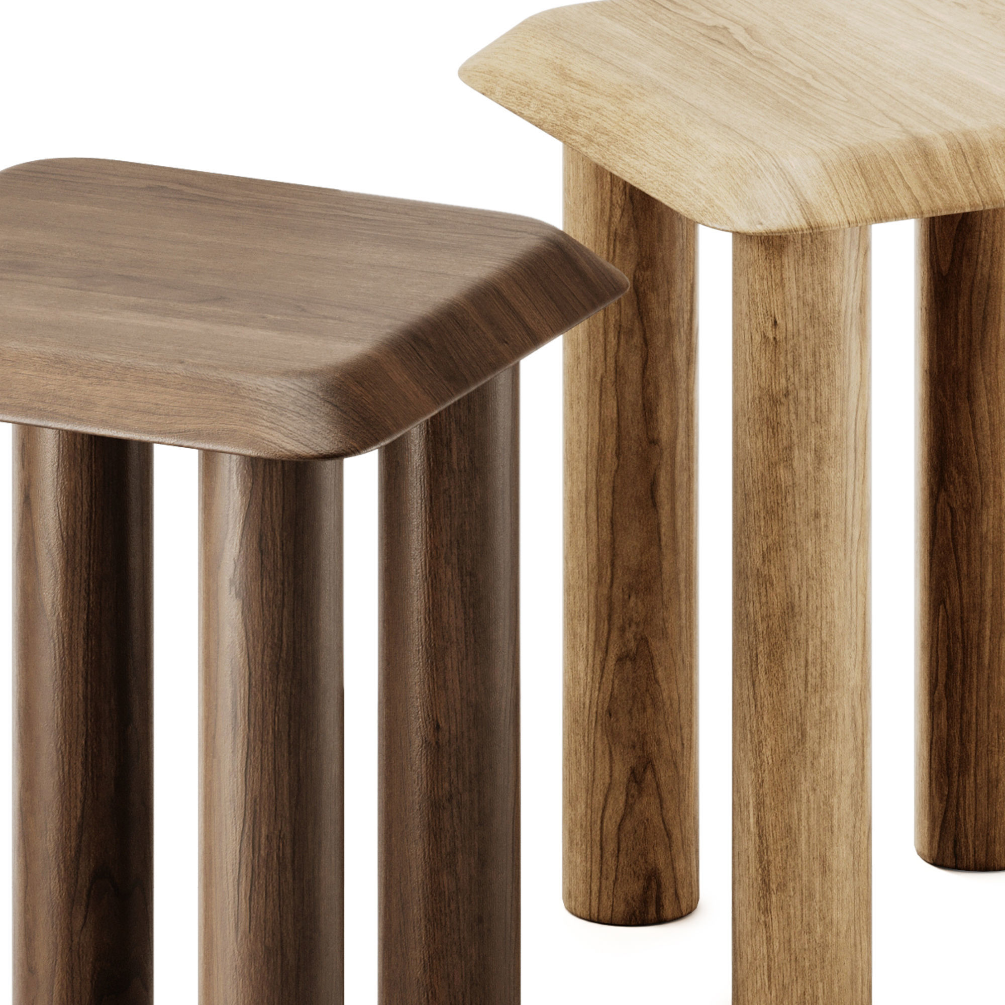 Fredericia Islets Side Table 3D model_2