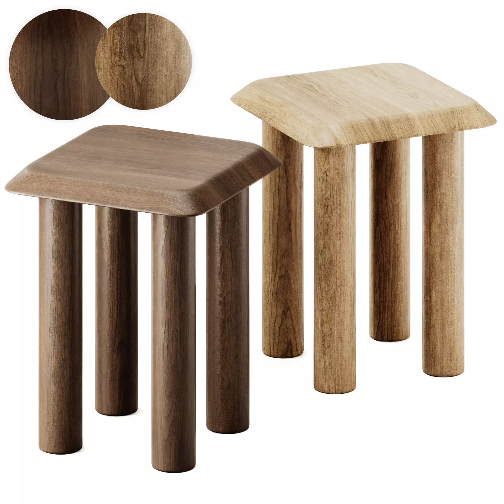 Fredericia Islets Side Table 3D model_0