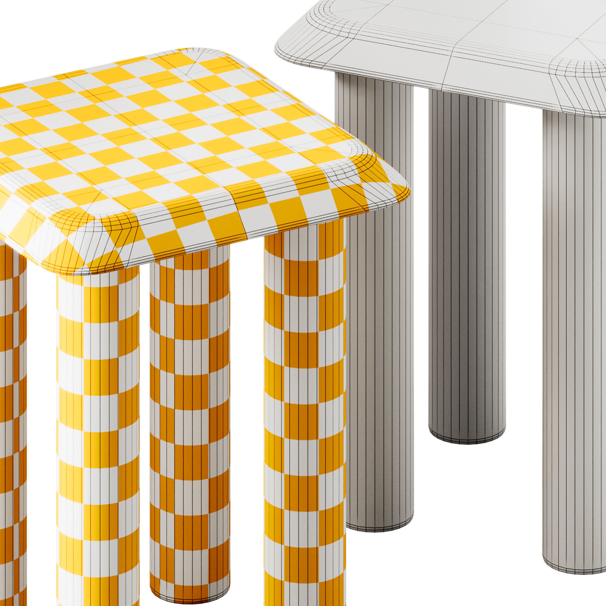 Fredericia Islets Side Table 3D model_5