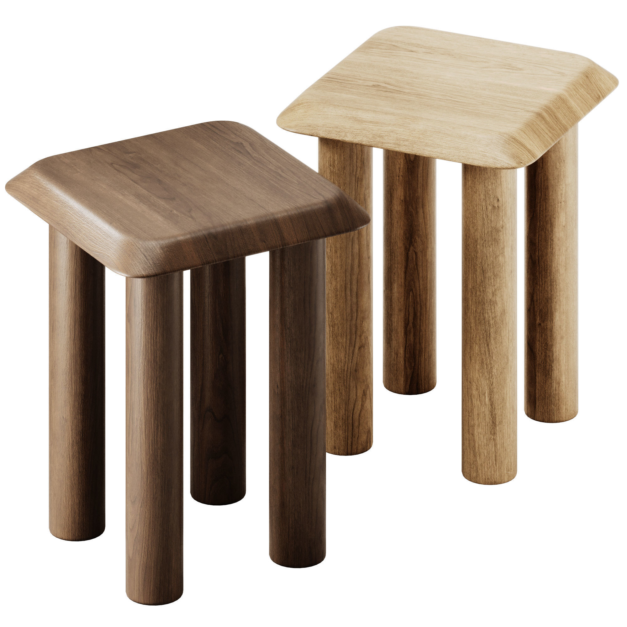 Fredericia Islets Side Table 3D model_1