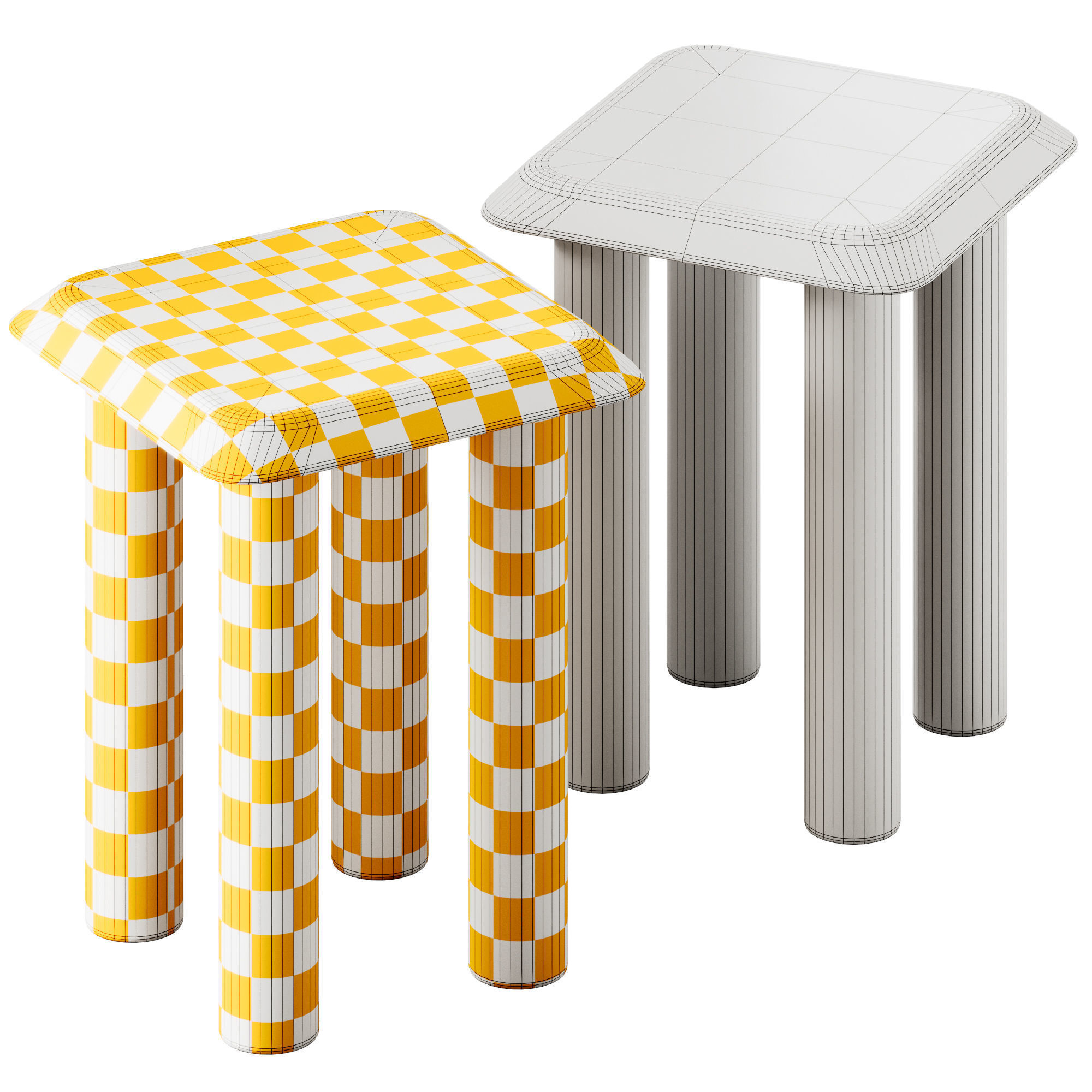 Fredericia Islets Side Table 3D model_4