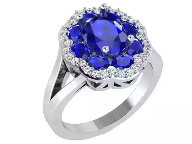 Flower Halo Ring 4508