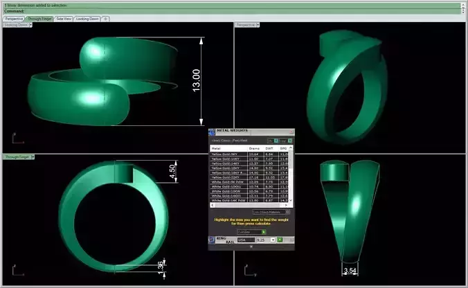 3D CAD RING NJ-693-Ring 3D print model