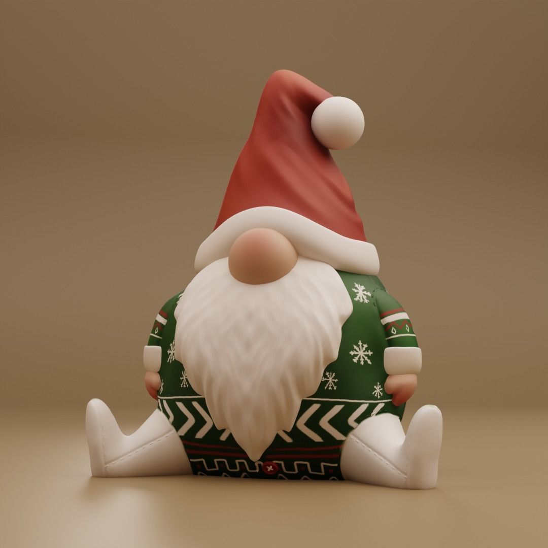 Christmas Gonks 3D print model_1