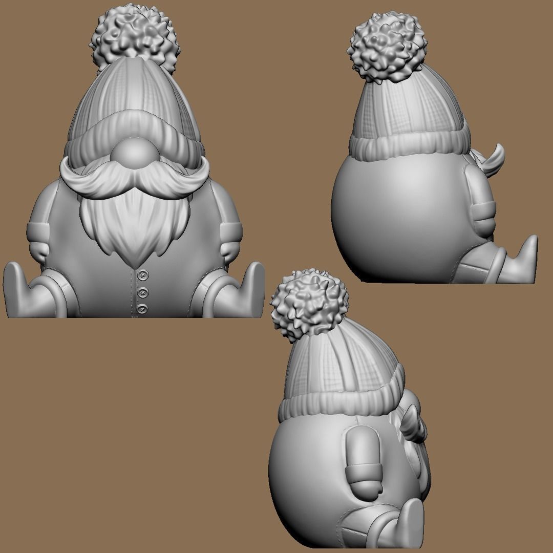 Christmas Gonks 3D print model_8