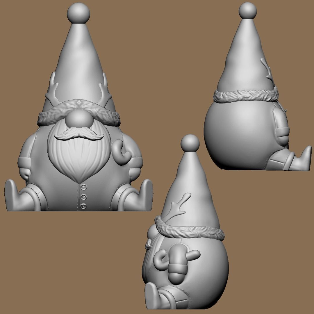 Christmas Gonks 3D print model_6