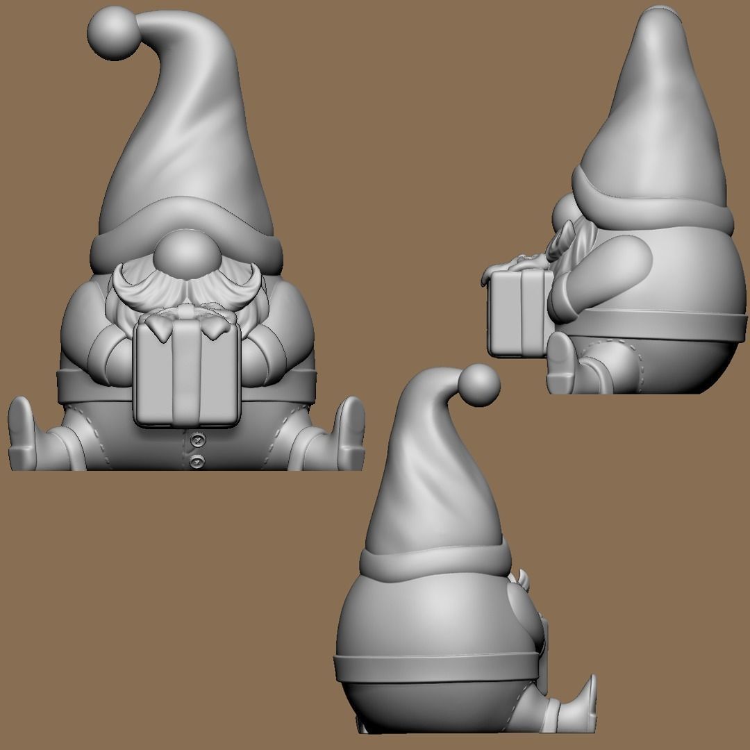 Christmas Gonks 3D print model_10