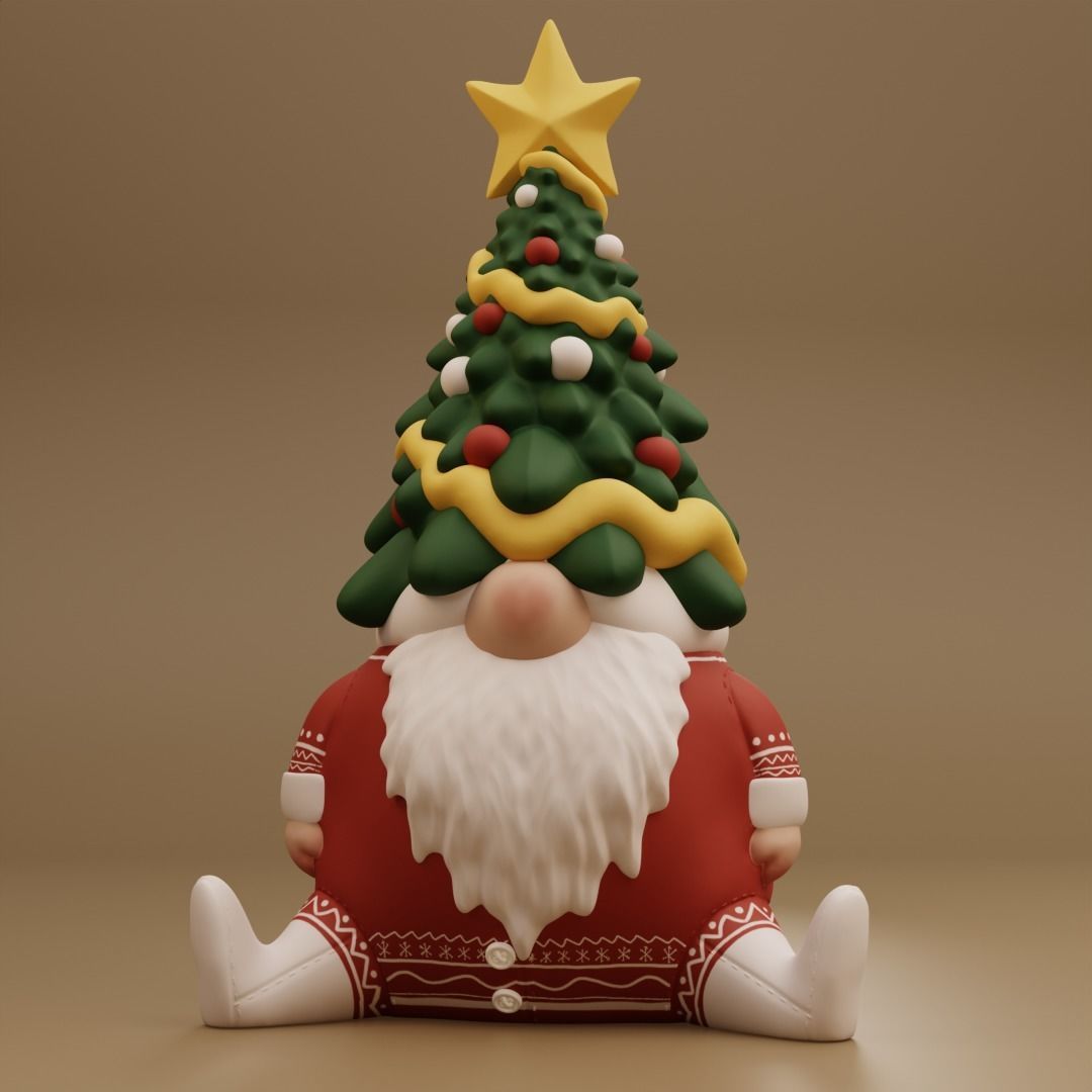 Christmas Gonks 3D print model_3