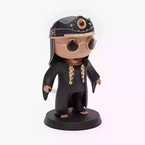 Dr Bombay Indian Singer Character 3D model