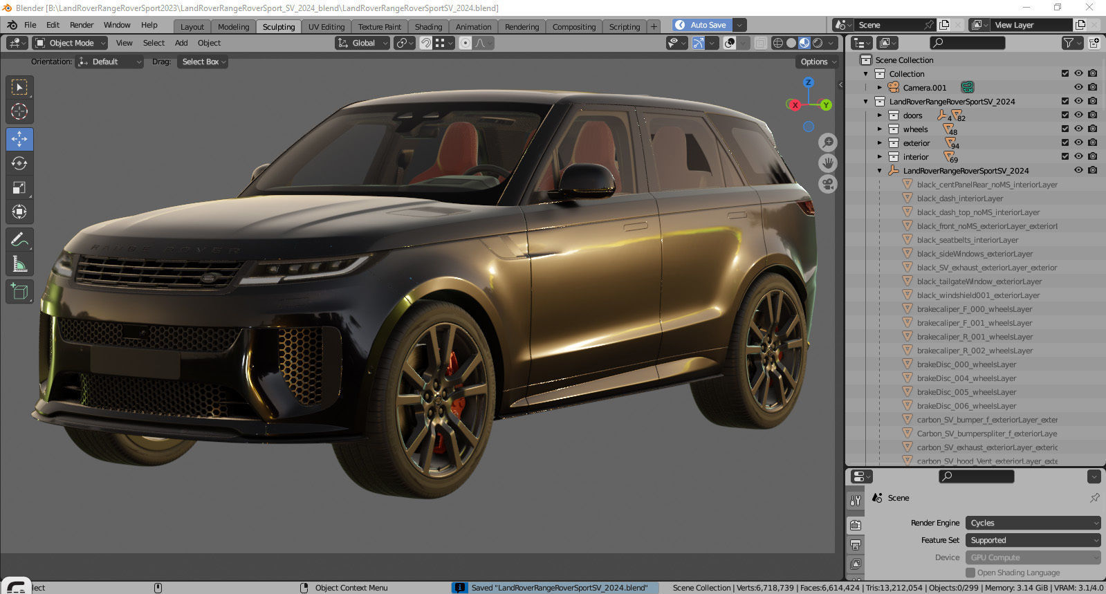 Land Rover Range Rover Sport SV 2024 3D model_40