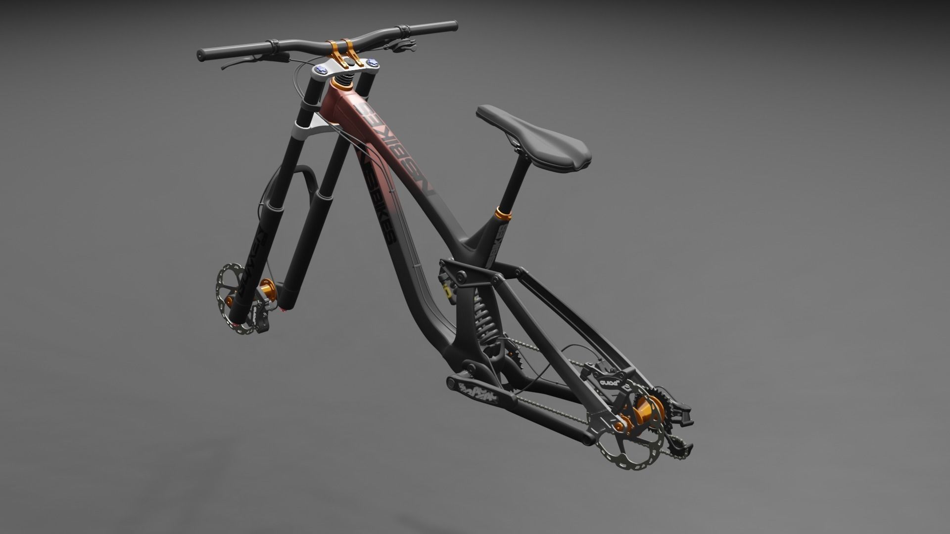 Moutain Bike 3D model_12