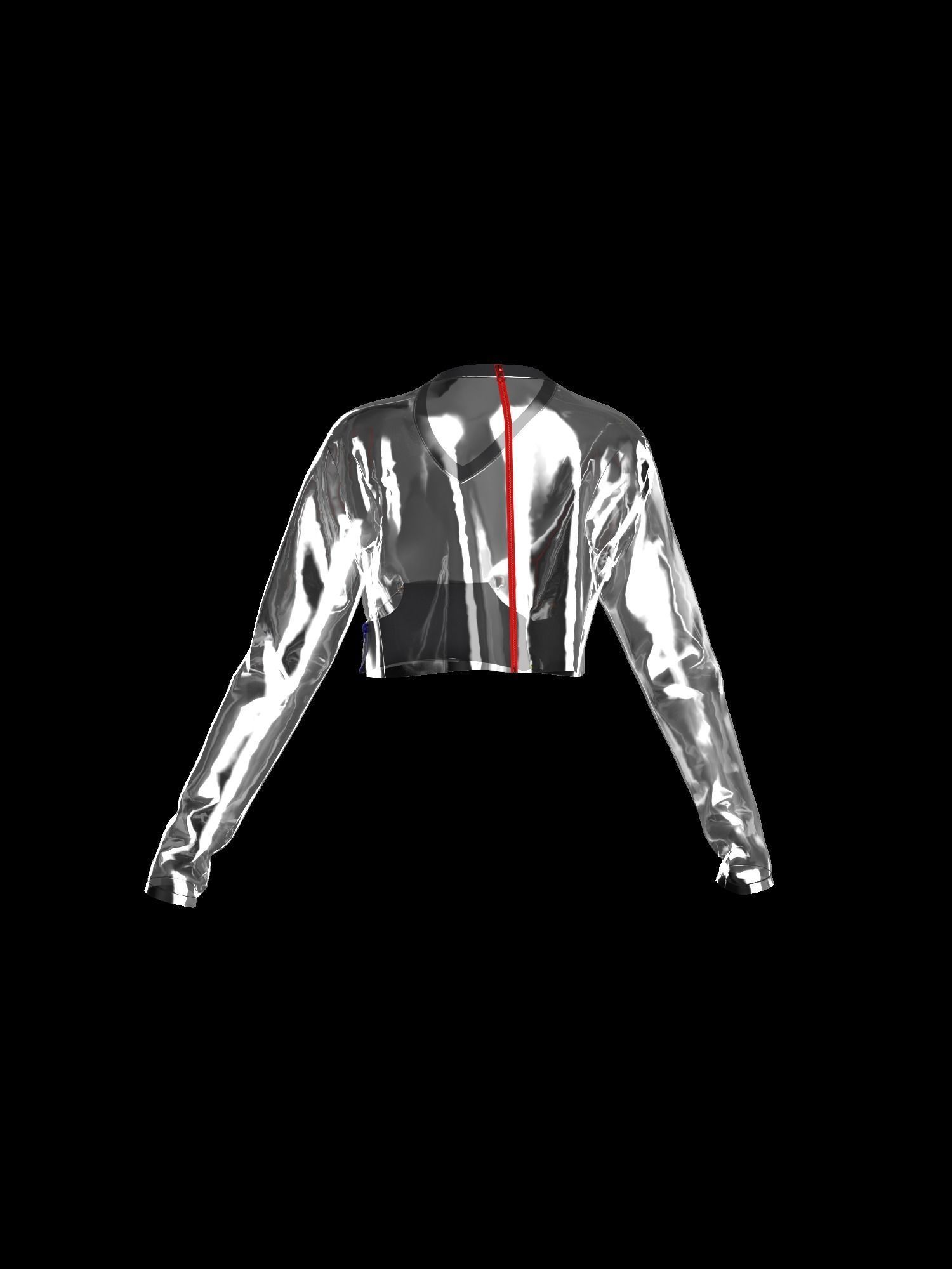 Female transparent longsleeve  3D model_15