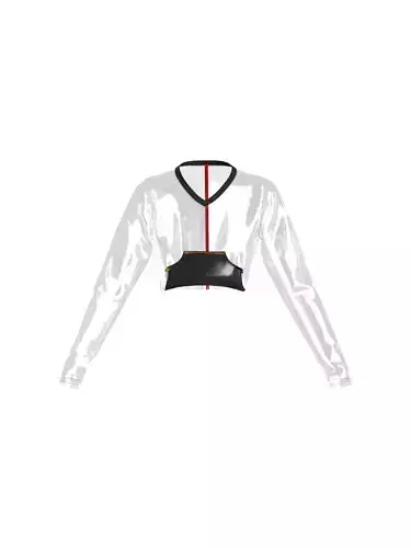 Female transparent longsleeve  3D model