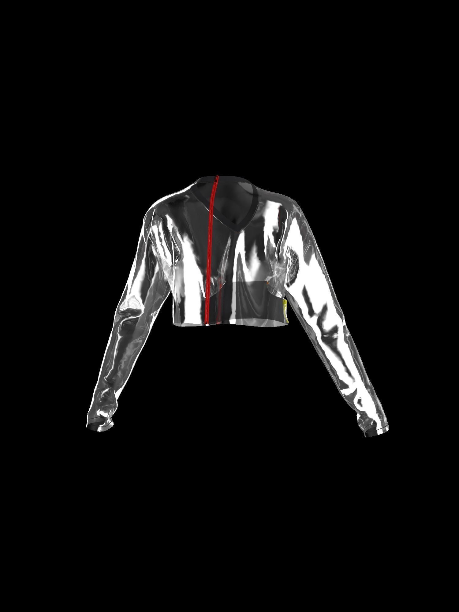 Female transparent longsleeve  3D model_13
