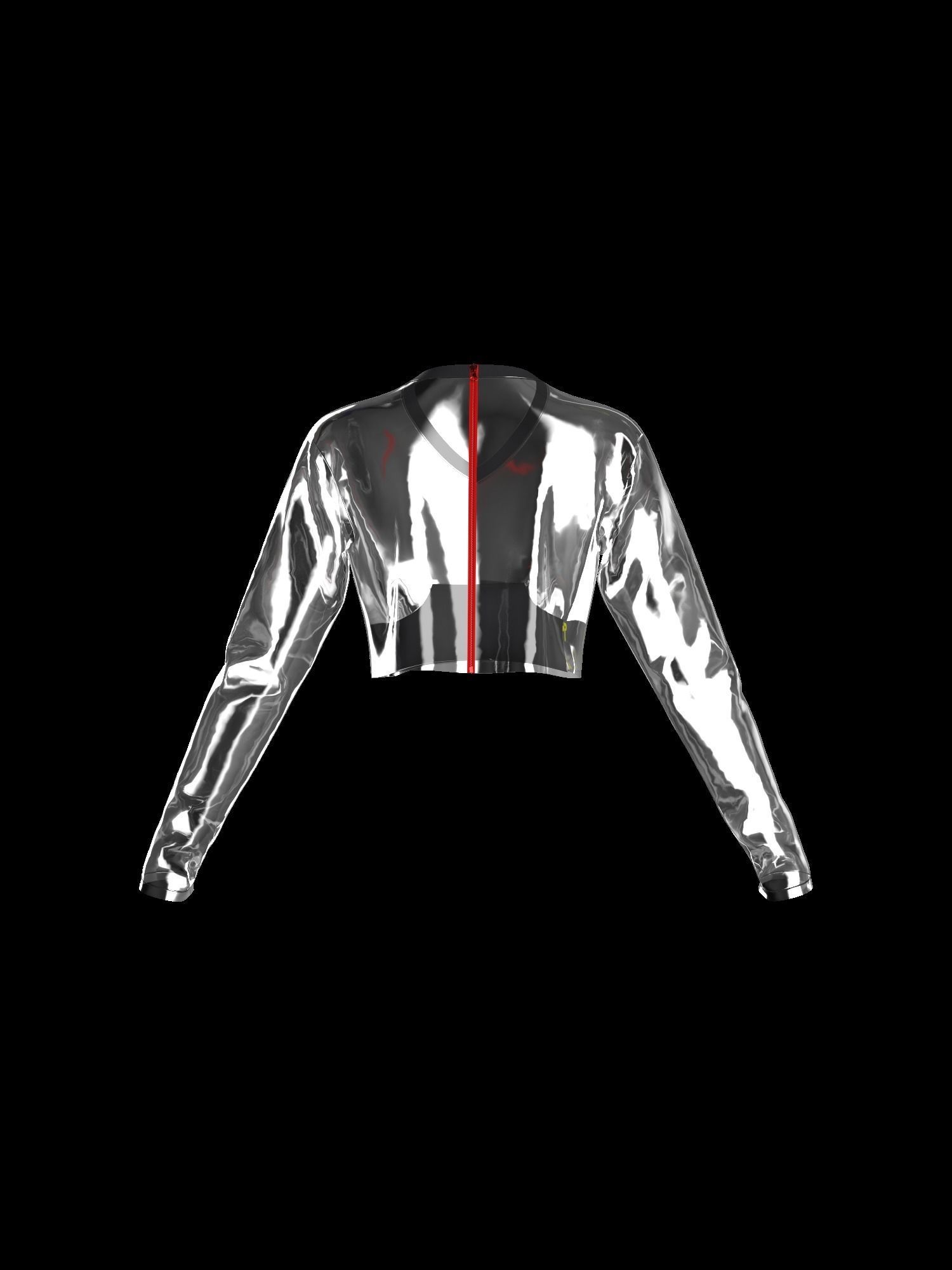 Female transparent longsleeve  3D model_14