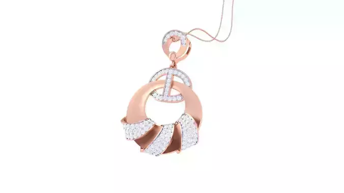 High Jewelry Pendant Earrings Set 3dm stl obj mtl gltf glb