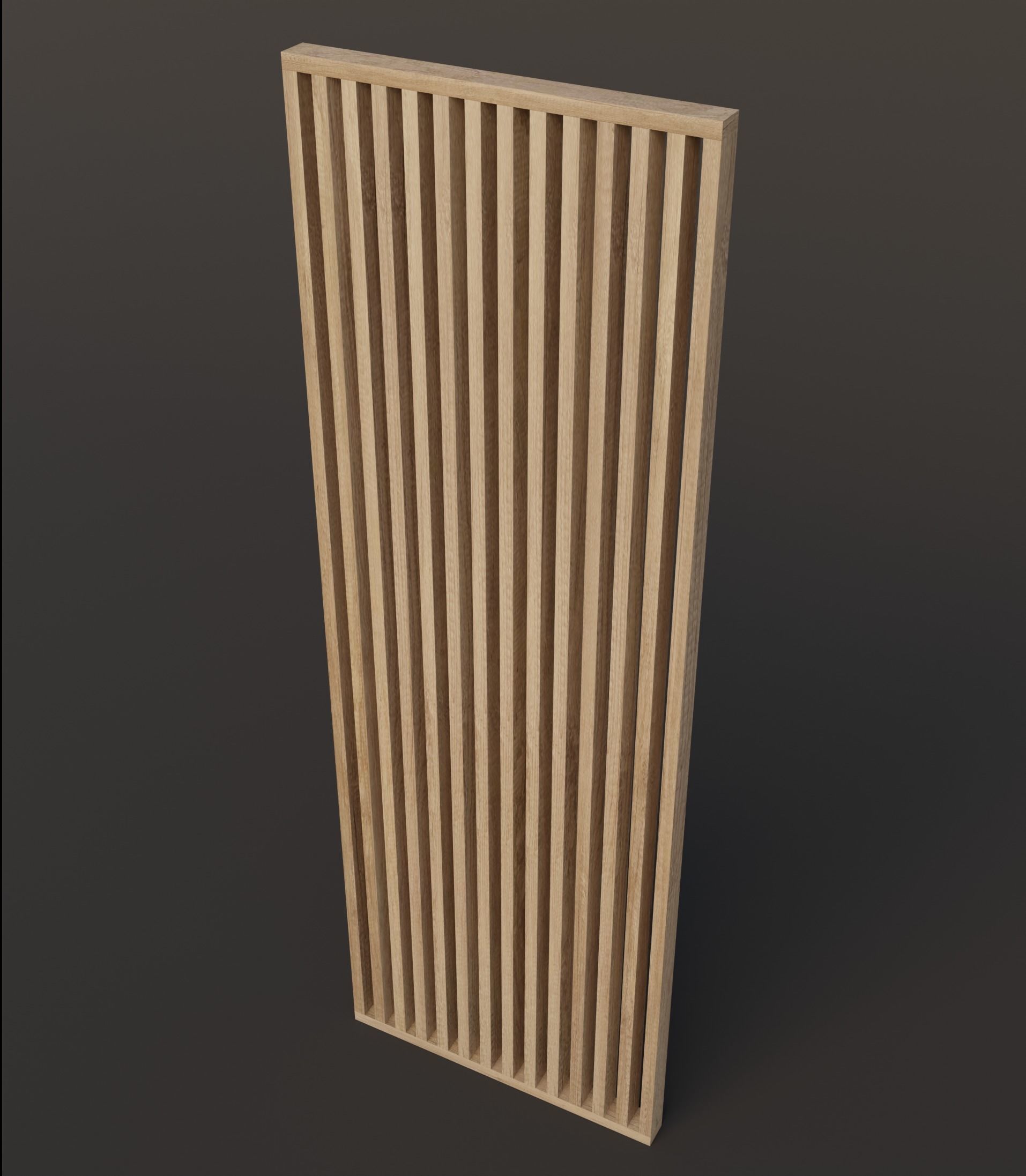 wall wood panels set 3D model_2