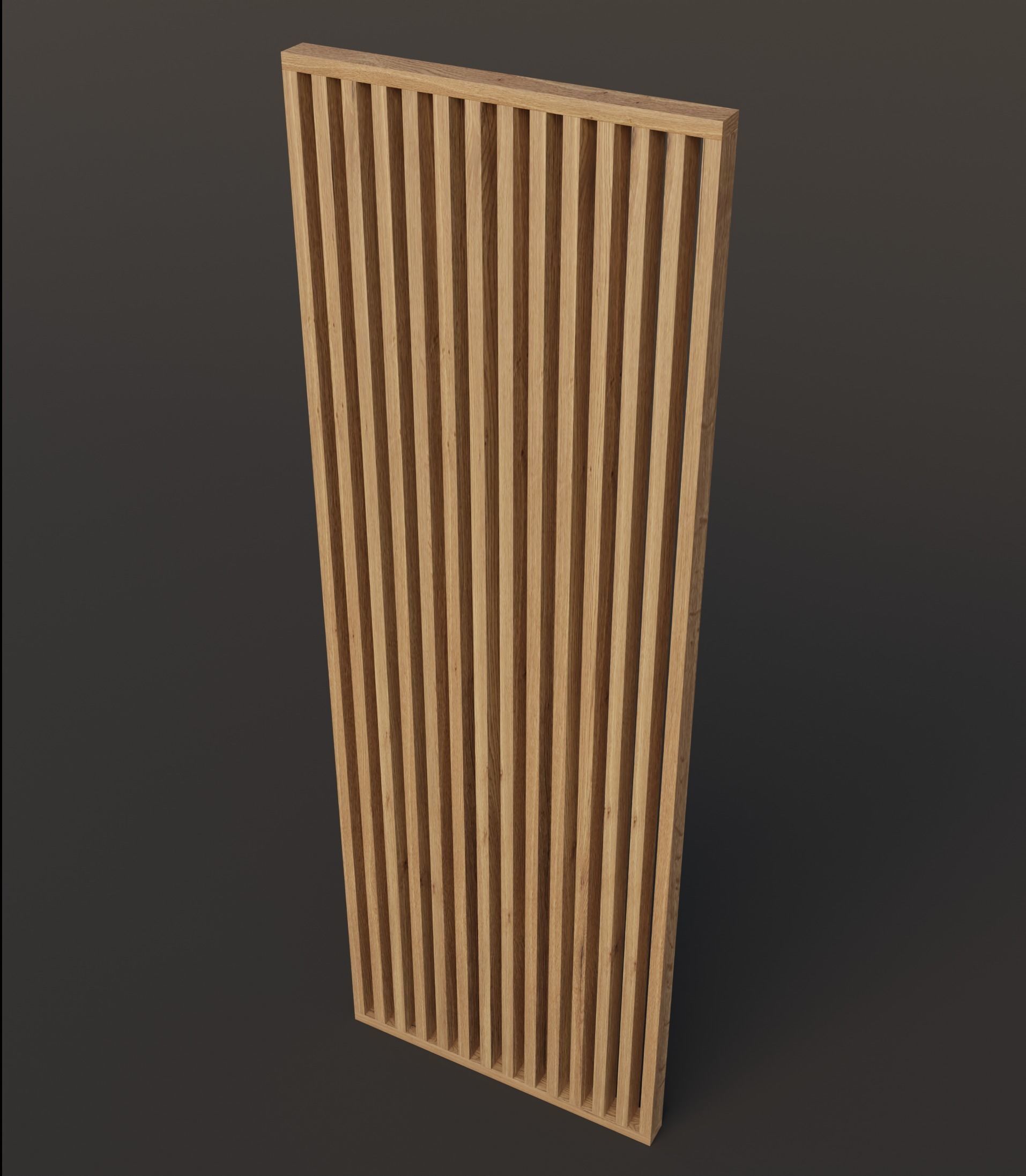 wall wood panels set 3D model_3