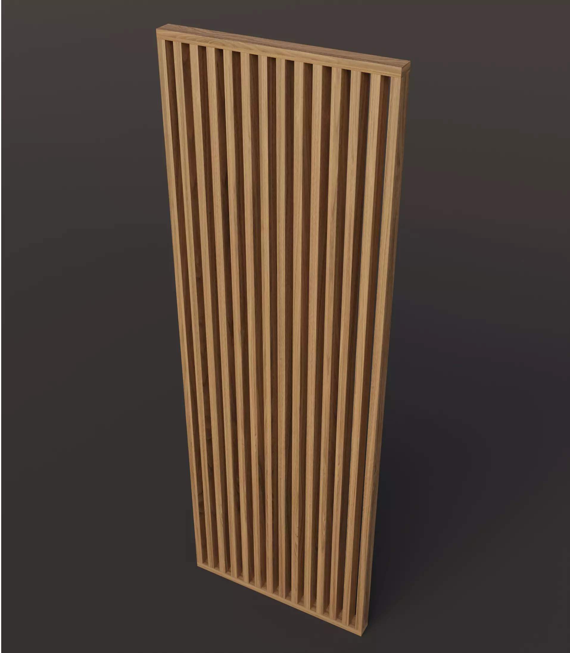 wall wood panels set 3D model_0