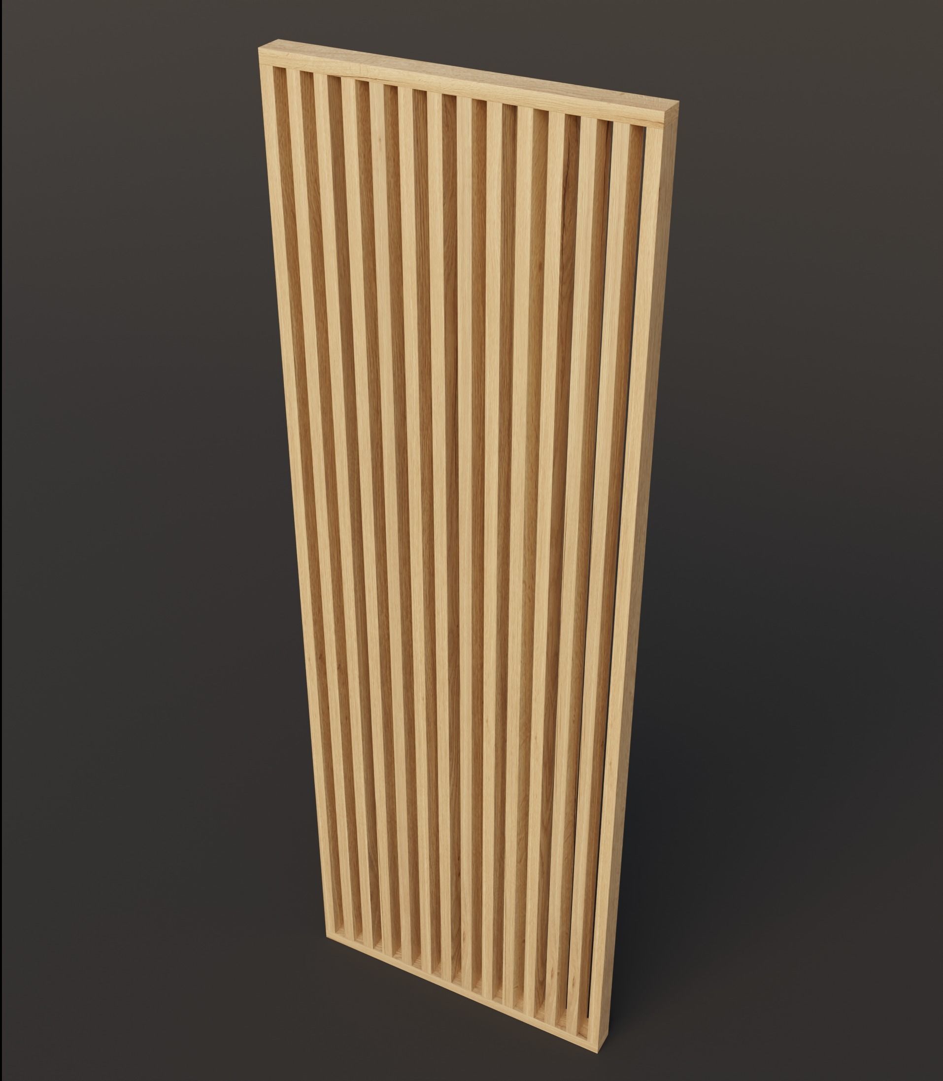 wall wood panels set 3D model_5