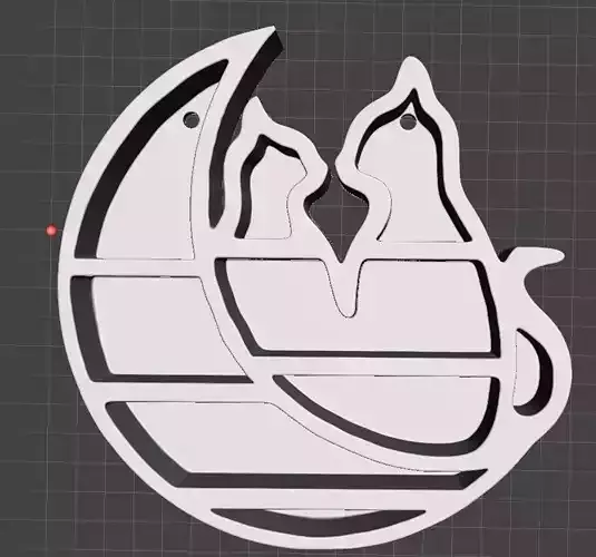 crystal shelf deco cats