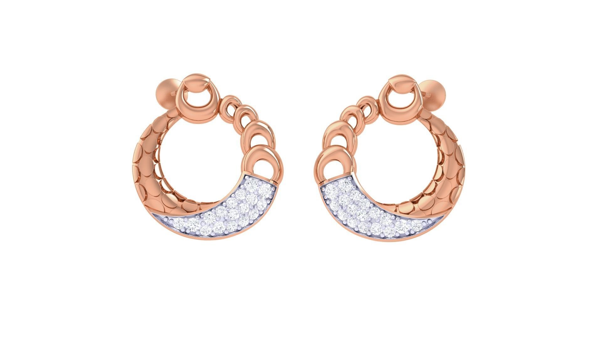 Link High Jewelry Pendant Earrings Set 3dm stl obj mtl gltf glb 3D print model_5