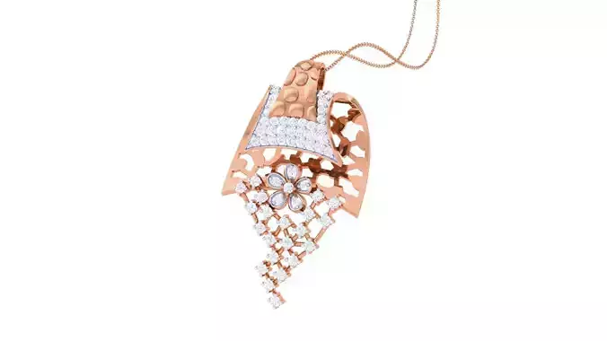 High Jewelry Pendant Earrings Set 3dm stl obj mtl gltf glb