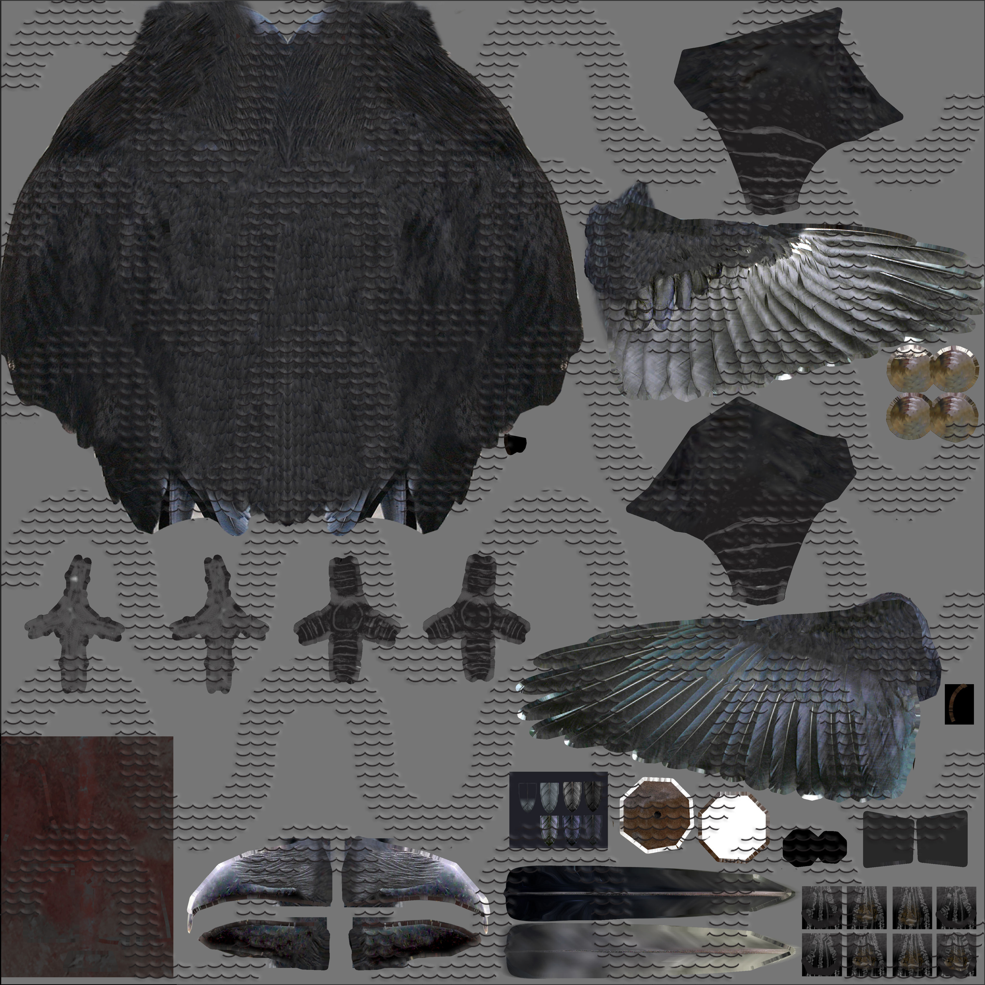 RAVEN - Blender 3D model_58