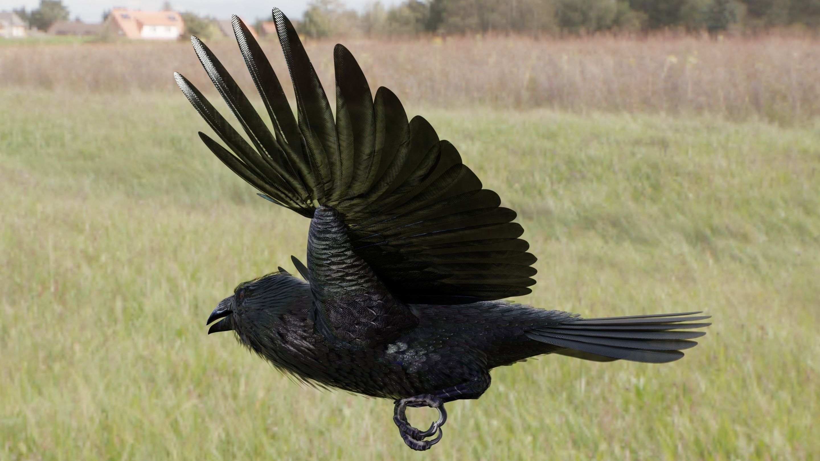 RAVEN - Blender 3D model_52