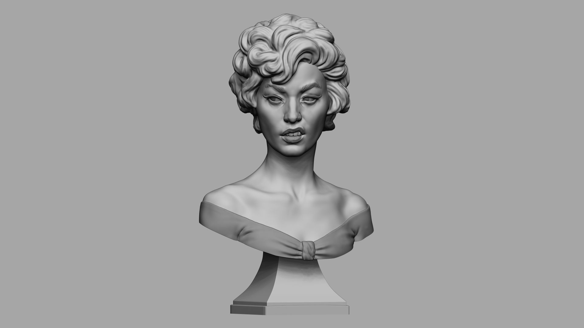 Female bust 006 3D print model_24