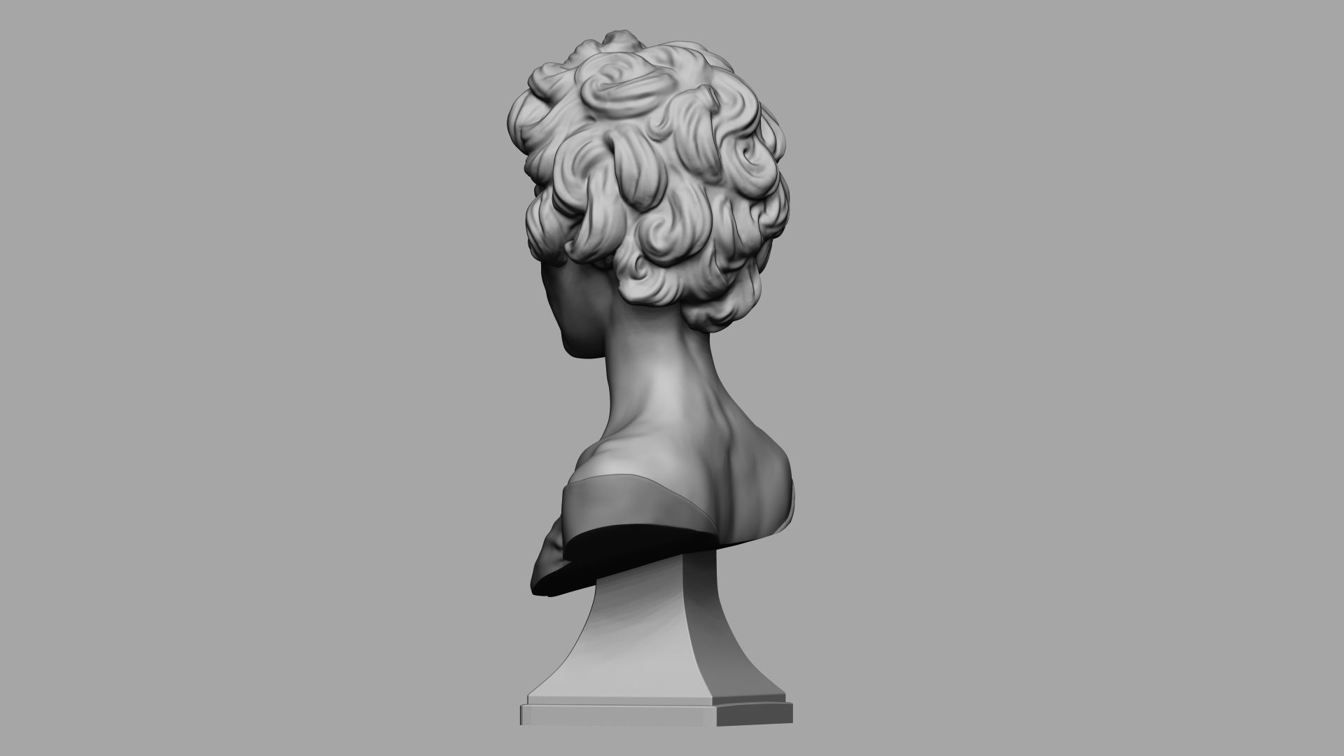 Female bust 006 3D print model_14