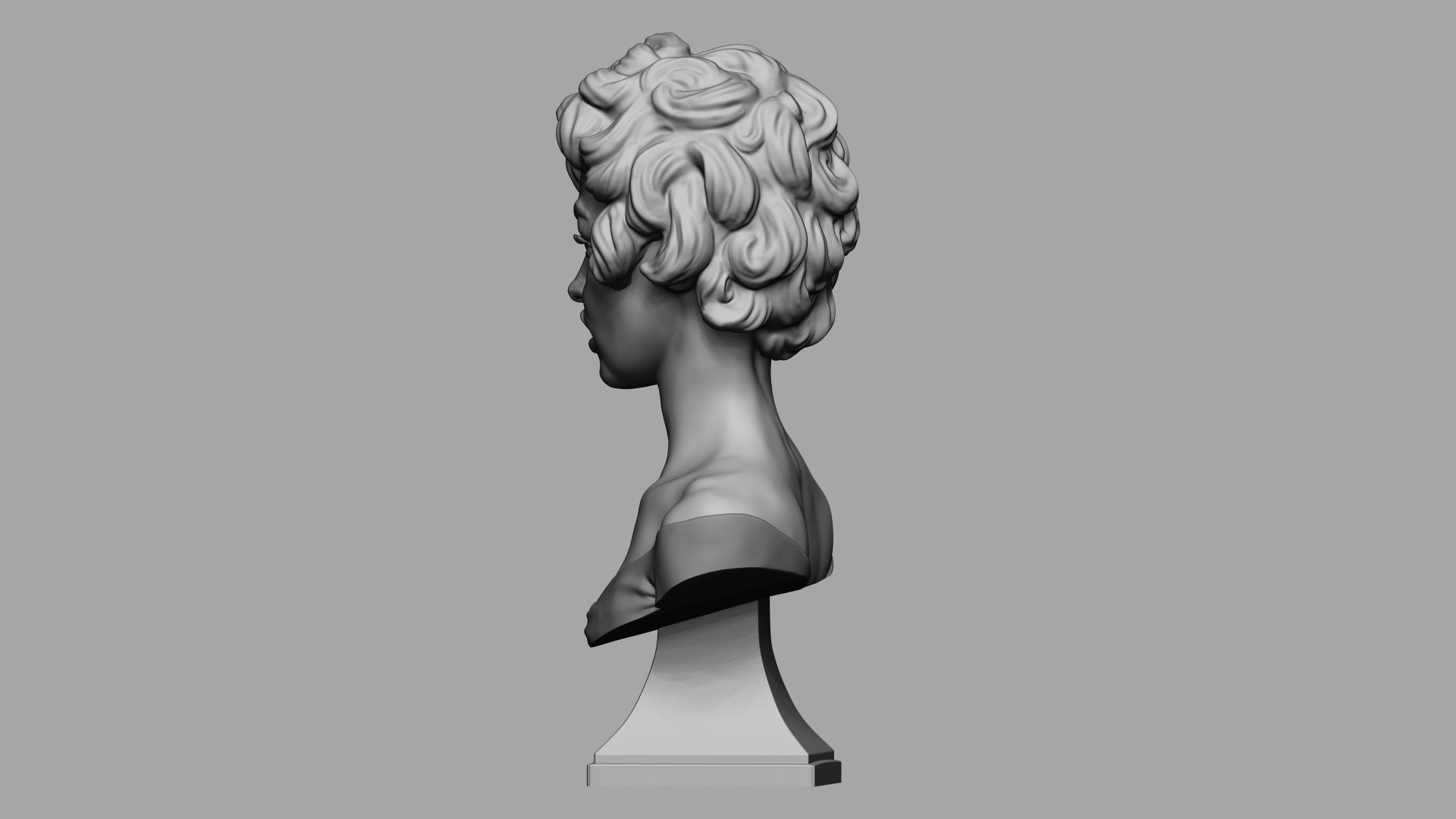 Female bust 006 3D print model_13