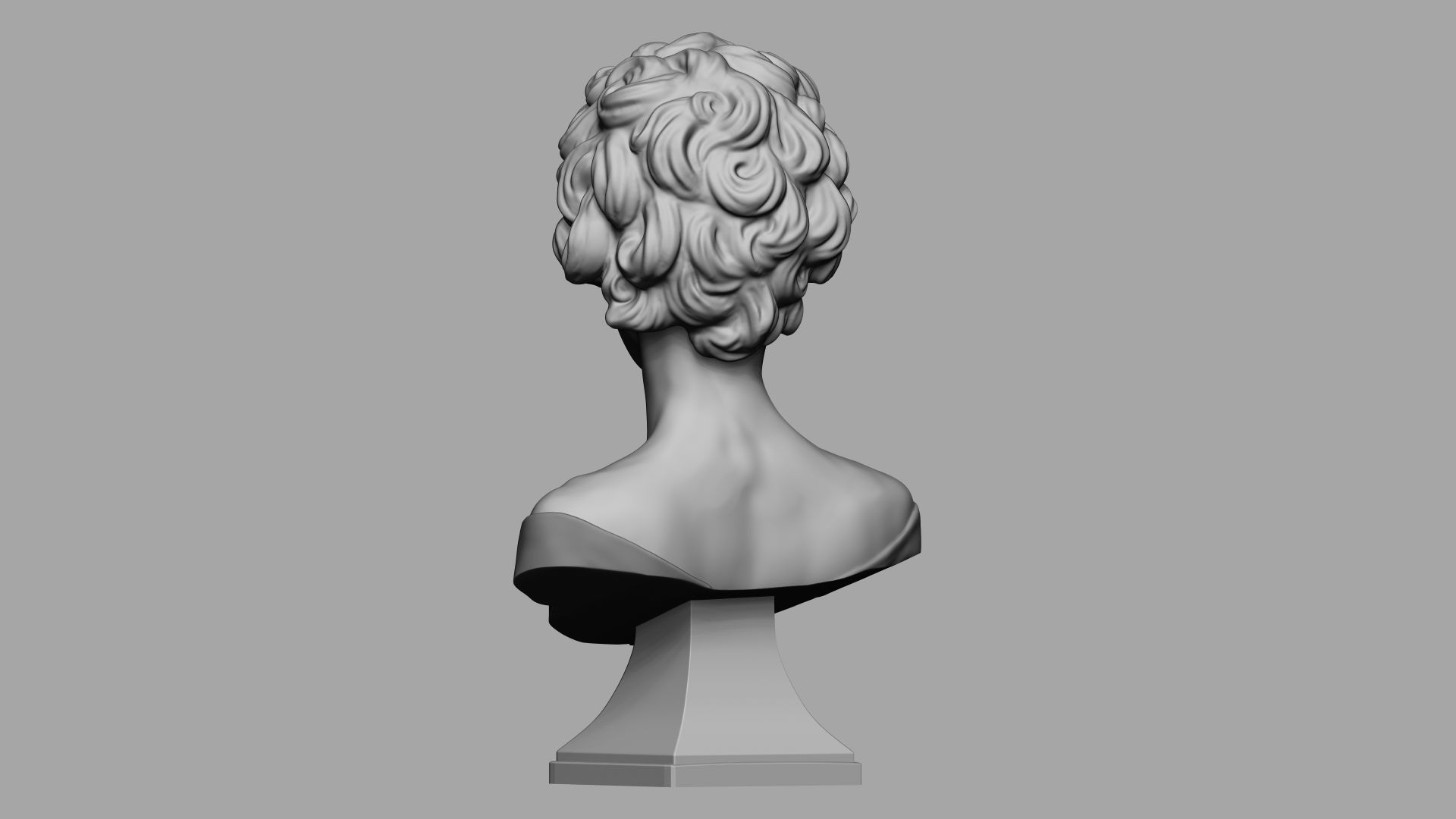 Female bust 006 3D print model_16
