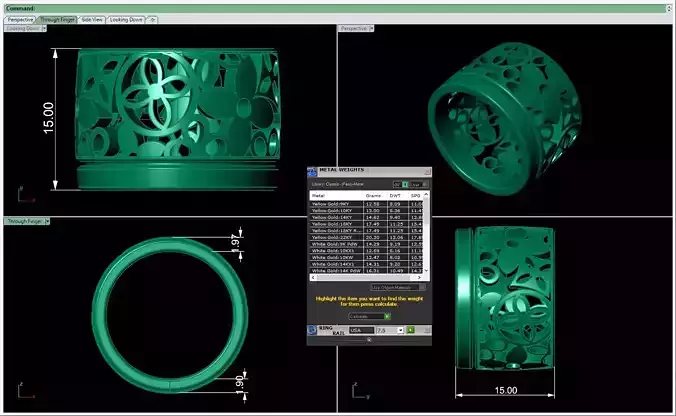 3D CAD NJ -819-Ring 3D print model