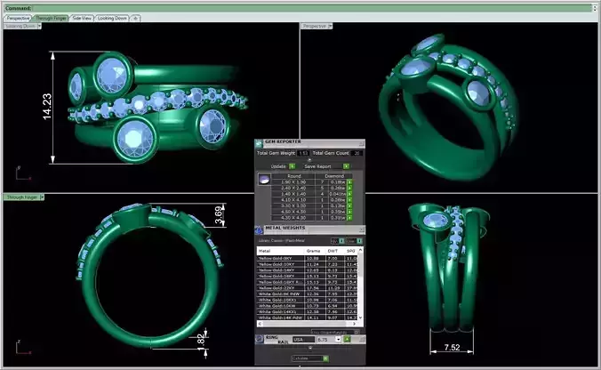 3D CAD NJ -786-Ring 3D print model