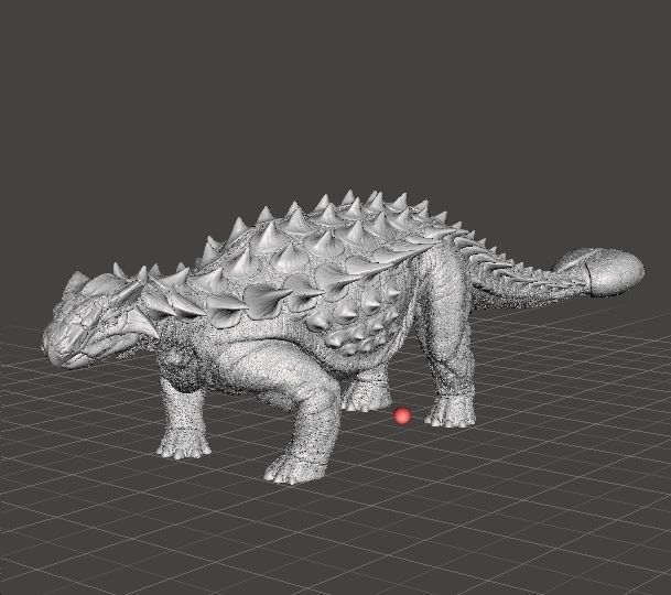 JP ANKYLOSAURUS REALISTIC FIGURE MINIATURE MODEL DINOSAUR ANIMAL 3D print model_2