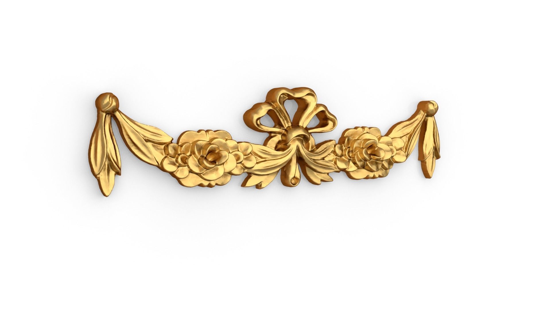 Classic carved decor ornament 402 3D model_1