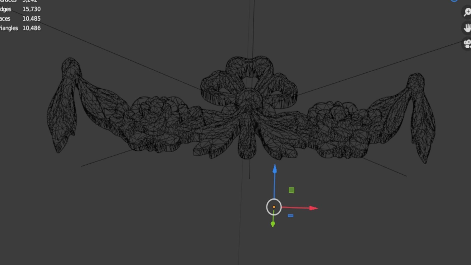 Classic carved decor ornament 402 3D model_6