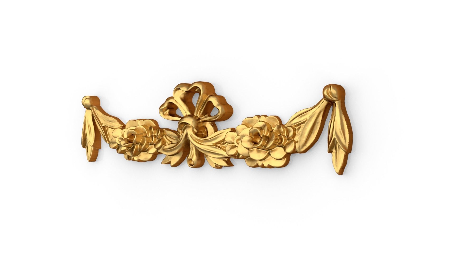 Classic carved decor ornament 402 3D model_2